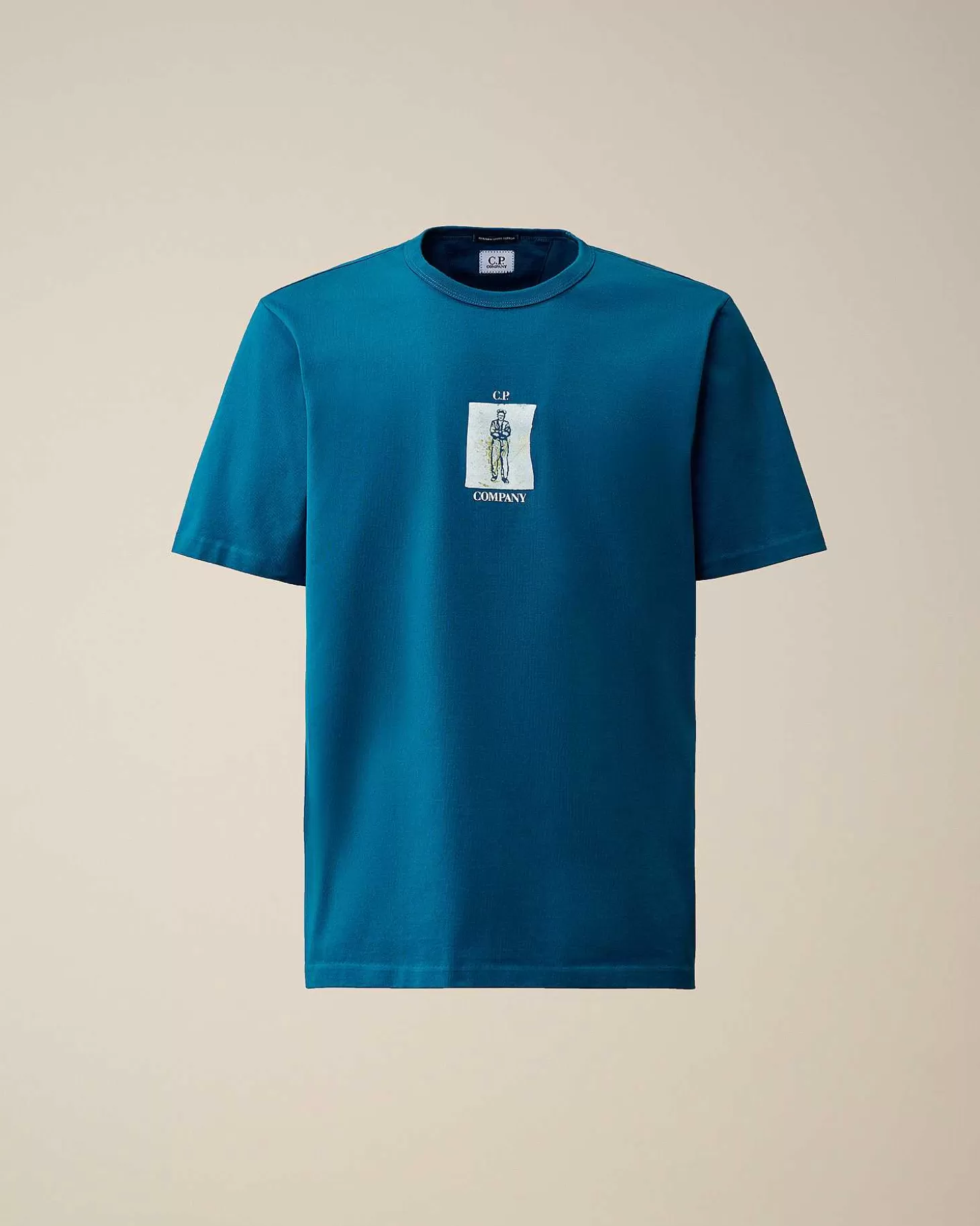 302_mercerized_jersey_twisted_graphic_tshirt_1-2.webp Homme C.P. Company T-Shirts Et Polos^30/2 Mercerized Jersey Twisted Graphic T-Shirt