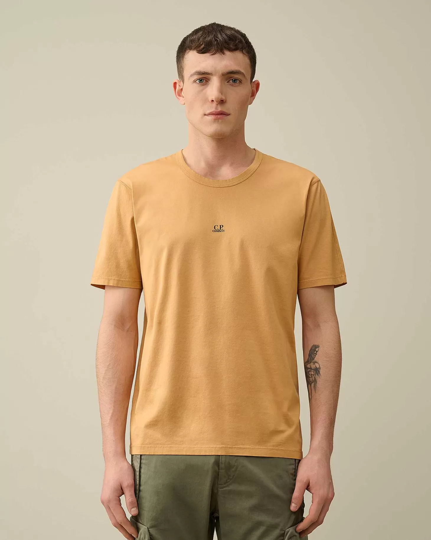 702_mercerized_jersey_logo_tshirt_2-1.webp Homme C.P. Company T-Shirts Et Polos^70/2 Mercerized Jersey Logo T-Shirt