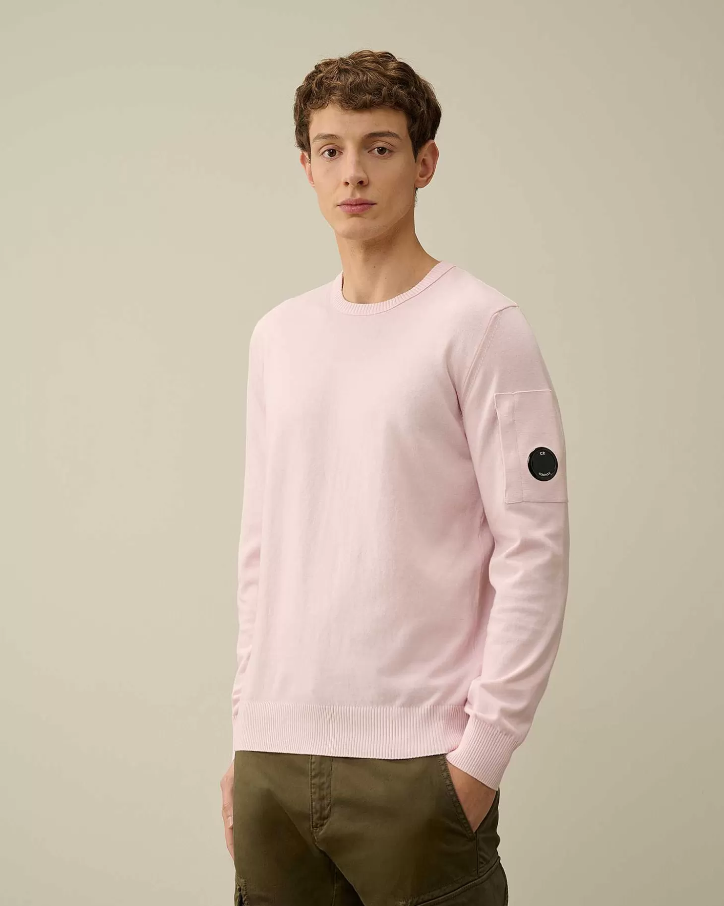 cotton_crepe_jumper_2-1.webp Homme C.P. Company Pulls^Cotton Crepe Jumper