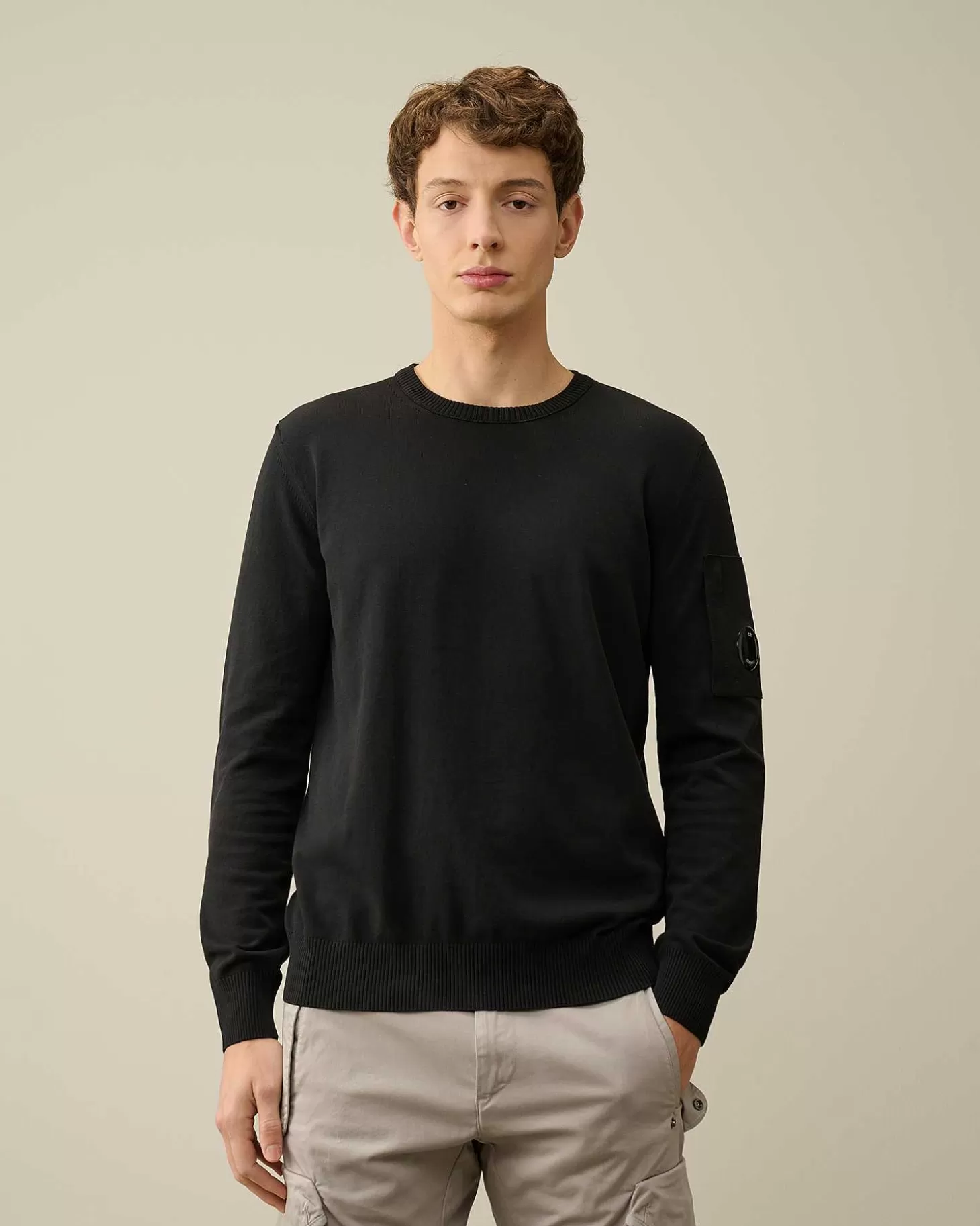cotton_crepe_jumper_2-5.webp Homme C.P. Company Pulls^Cotton Crepe Jumper