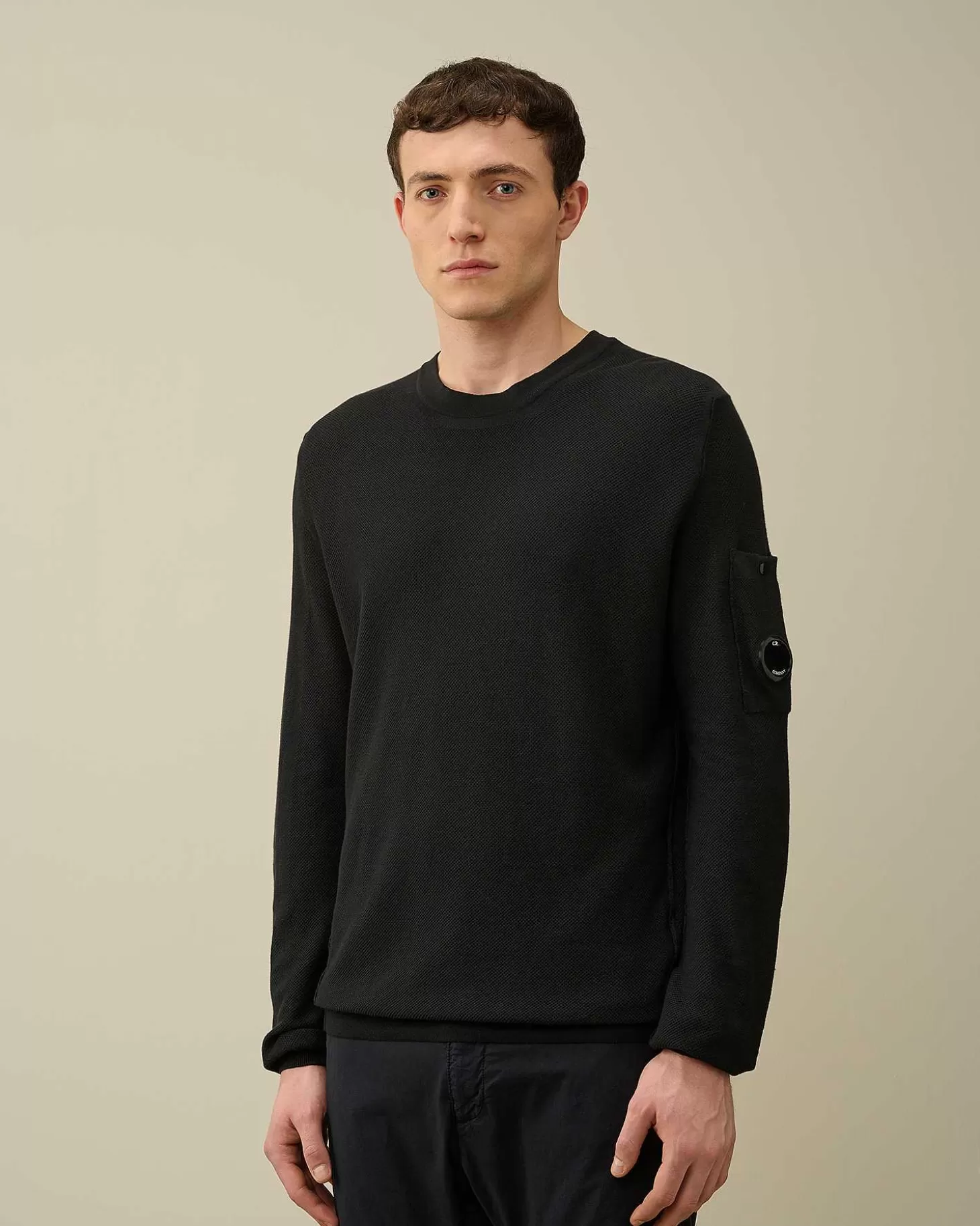 cotton_crepe_knit_2.webp Homme C.P. Company Pulls^Cotton Crepe Knit