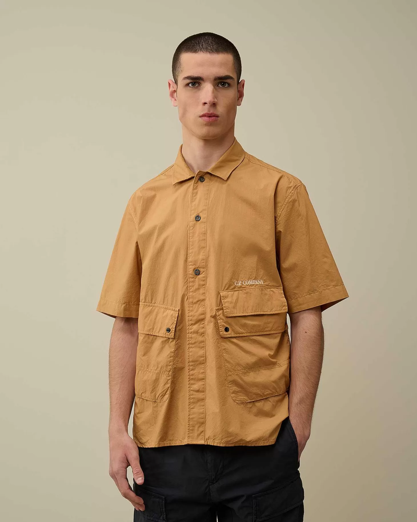 cotton_popeline_pocket_shirt_2-2.webp Homme C.P. Company Chemises^Cotton Popeline Pocket Shirt