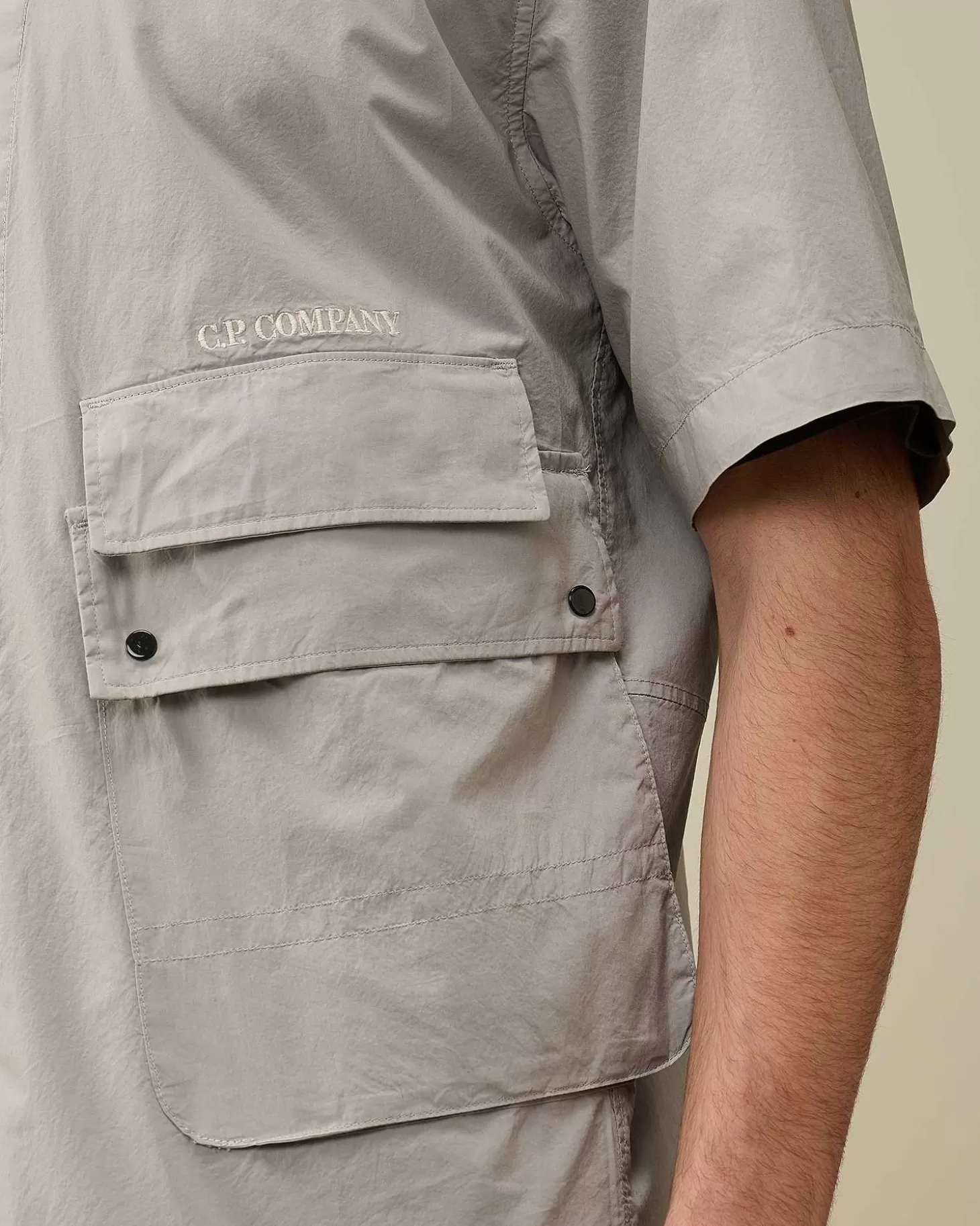 cotton_popeline_pocket_shirt_4-1.webp Homme C.P. Company Chemises^Cotton Popeline Pocket Shirt