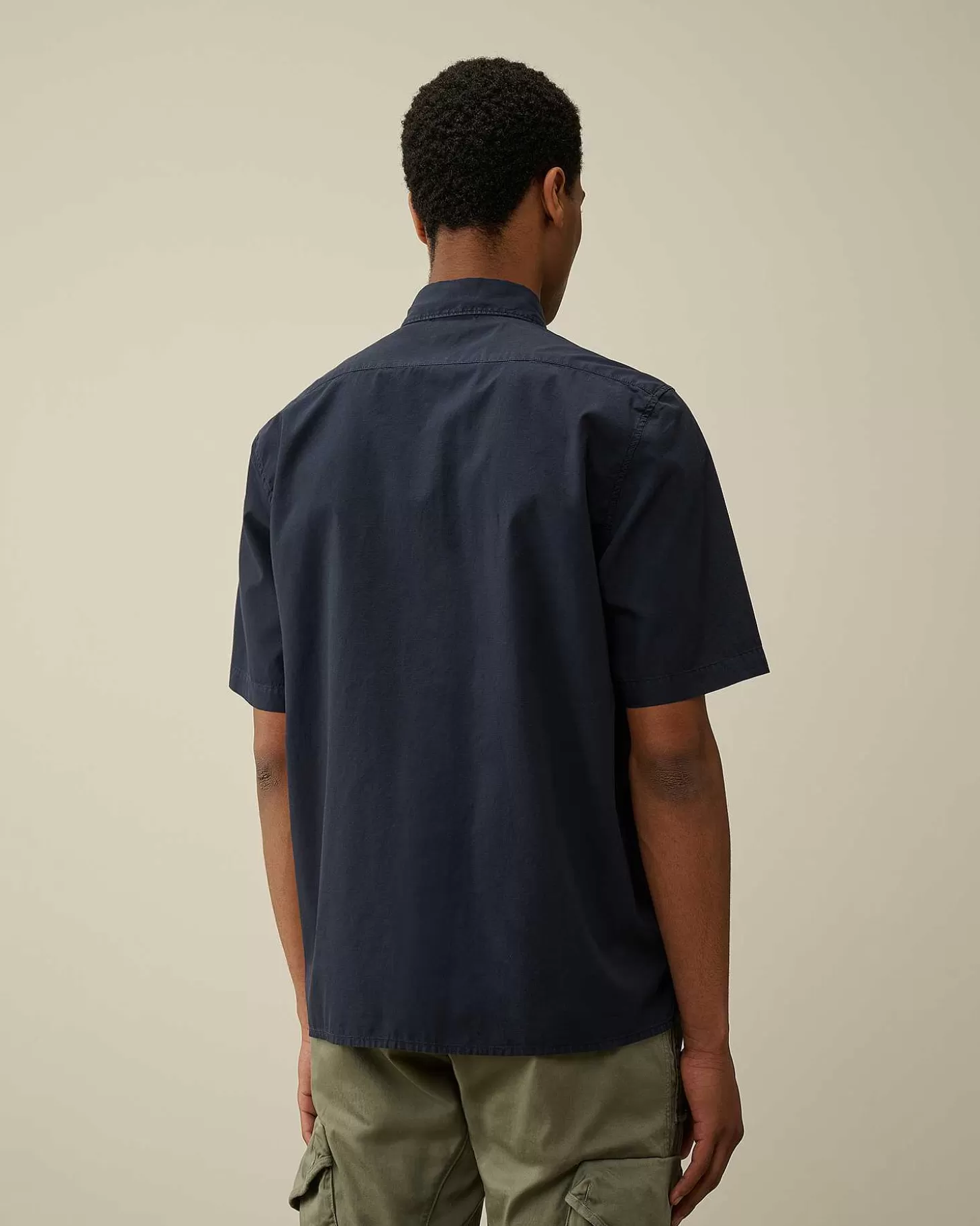 cotton_ripstop_short_sleeved_shirt_3-1.webp Homme C.P. Company Chemises^Cotton Rip-Stop Short Sleeved Shirt
