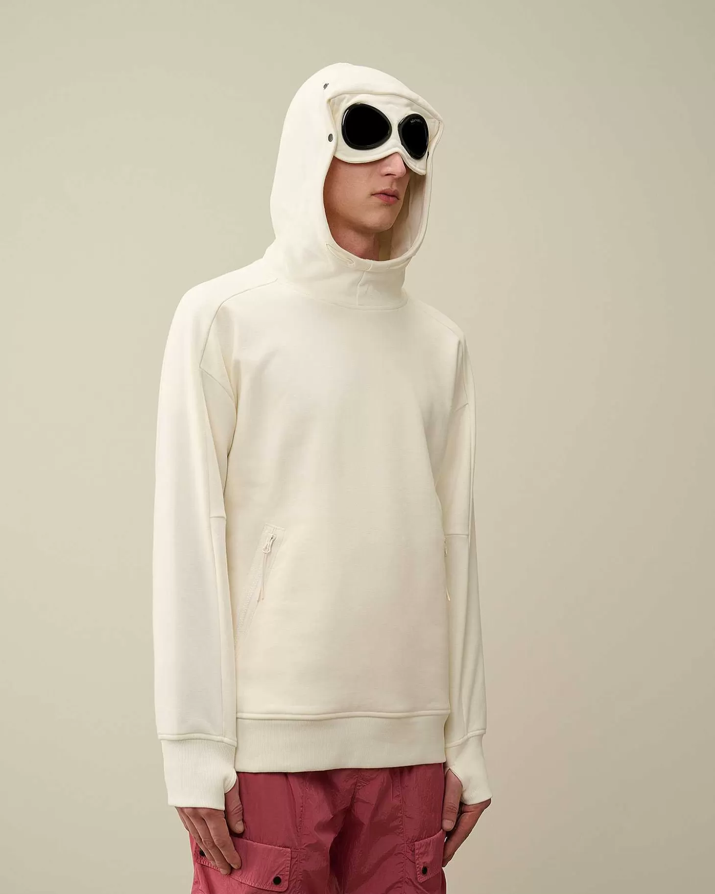 diagonal_raised_fleece_goggle_hoodie_2-3.webp Homme C.P. Company Sweat-Shirts^Diagonal Raised Fleece Goggle Hoodie
