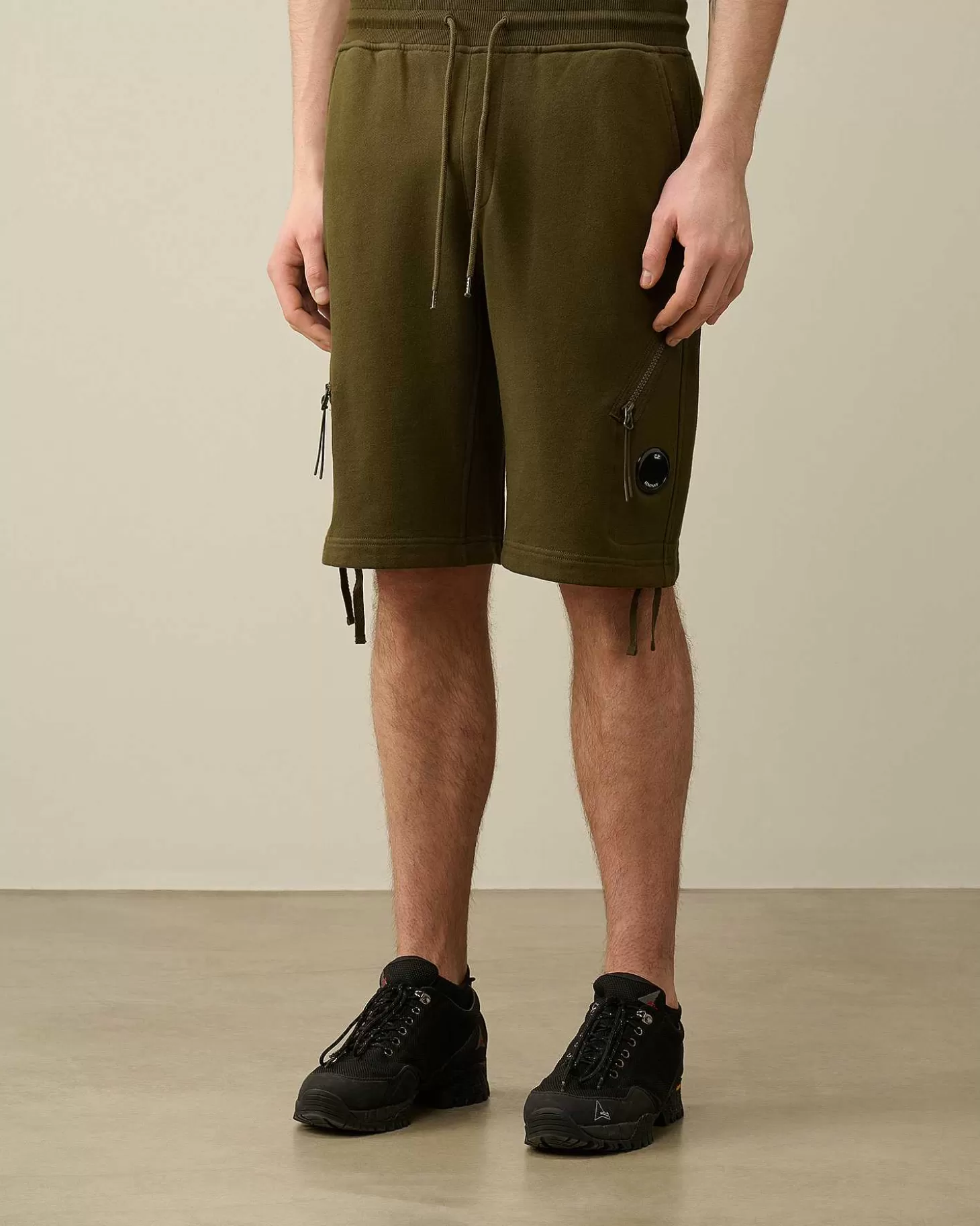 diagonal_raised_fleece_zipped_pocket_shorts_2-3.webp Homme C.P. Company Survêtements Et Shorts^Diagonal Raised Fleece Zipped Pocket Shorts