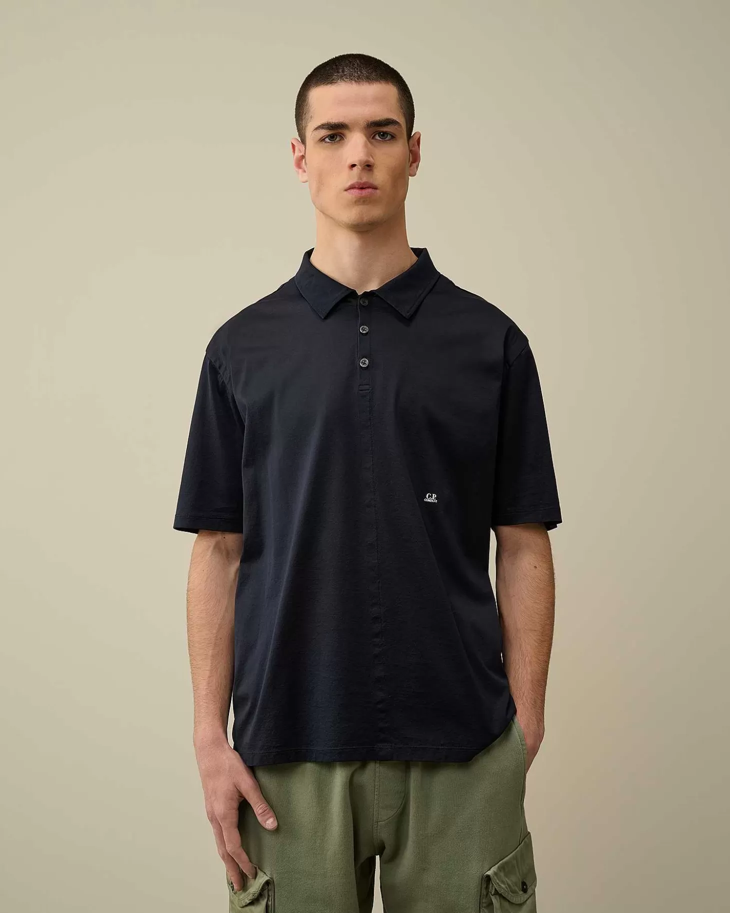 jersey_no_gravity_polo_shirt_2.webp Homme C.P. Company T-Shirts Et Polos^Jersey No Gravity Polo Shirt