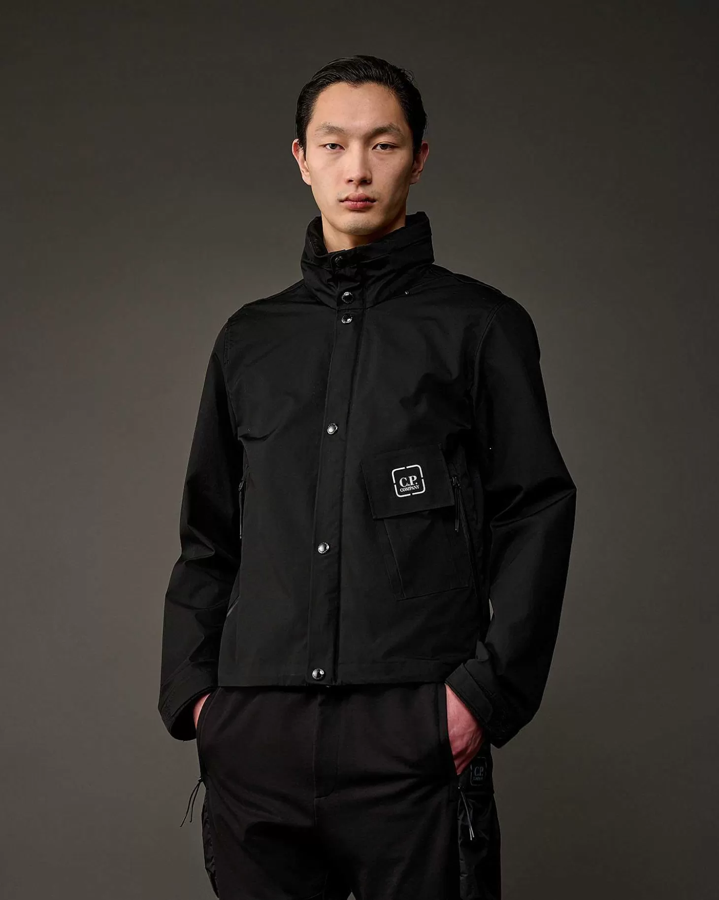 metropolis_series_hyst_stand_collar_jacket_2.webp Homme C.P. Company Metropolis Series^Metropolis Series Hyst Stand Collar Jacket