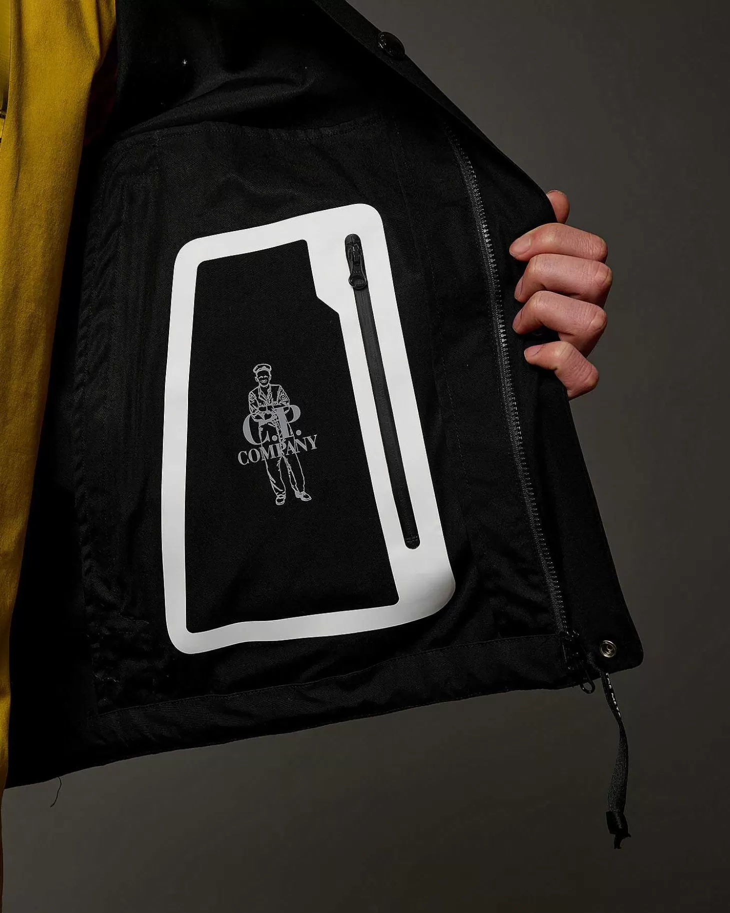 metropolis_series_hyst_stand_collar_jacket_7.webp Homme C.P. Company Metropolis Series^Metropolis Series Hyst Stand Collar Jacket