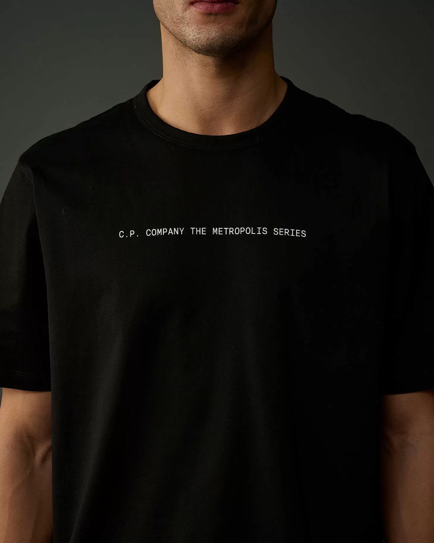 metropolis_series_mercerized_jersey_graphic_face_tshirt_4.webp Homme C.P. Company Metropolis Series^Metropolis Series Mercerized Jersey Graphic Face T-Shirt