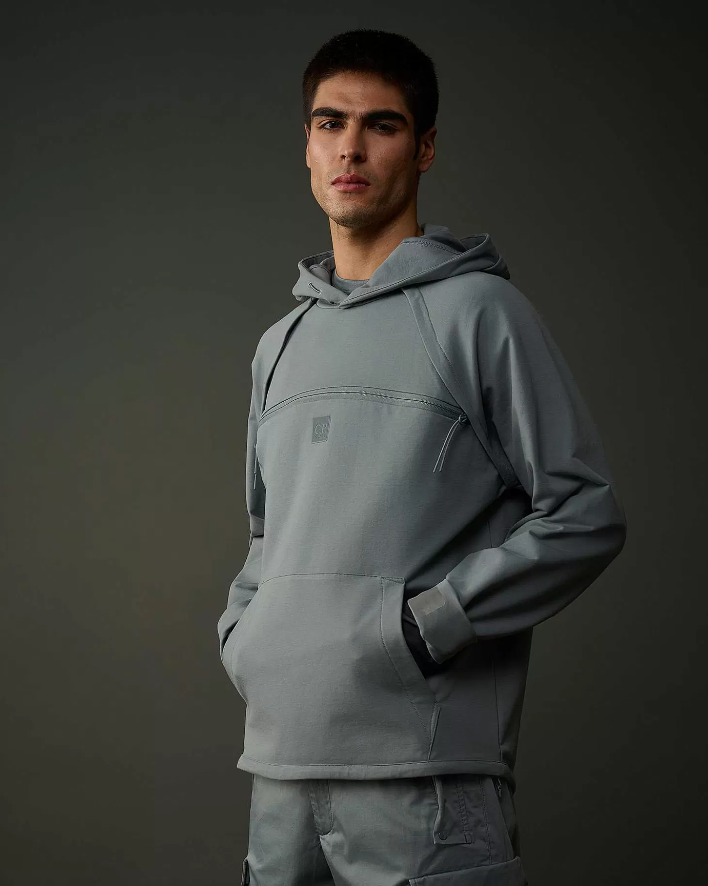 metropolis_series_stretch_fleece_hoodie_2-1.webp Homme C.P. Company Metropolis Series^Metropolis Series Stretch Fleece Hoodie