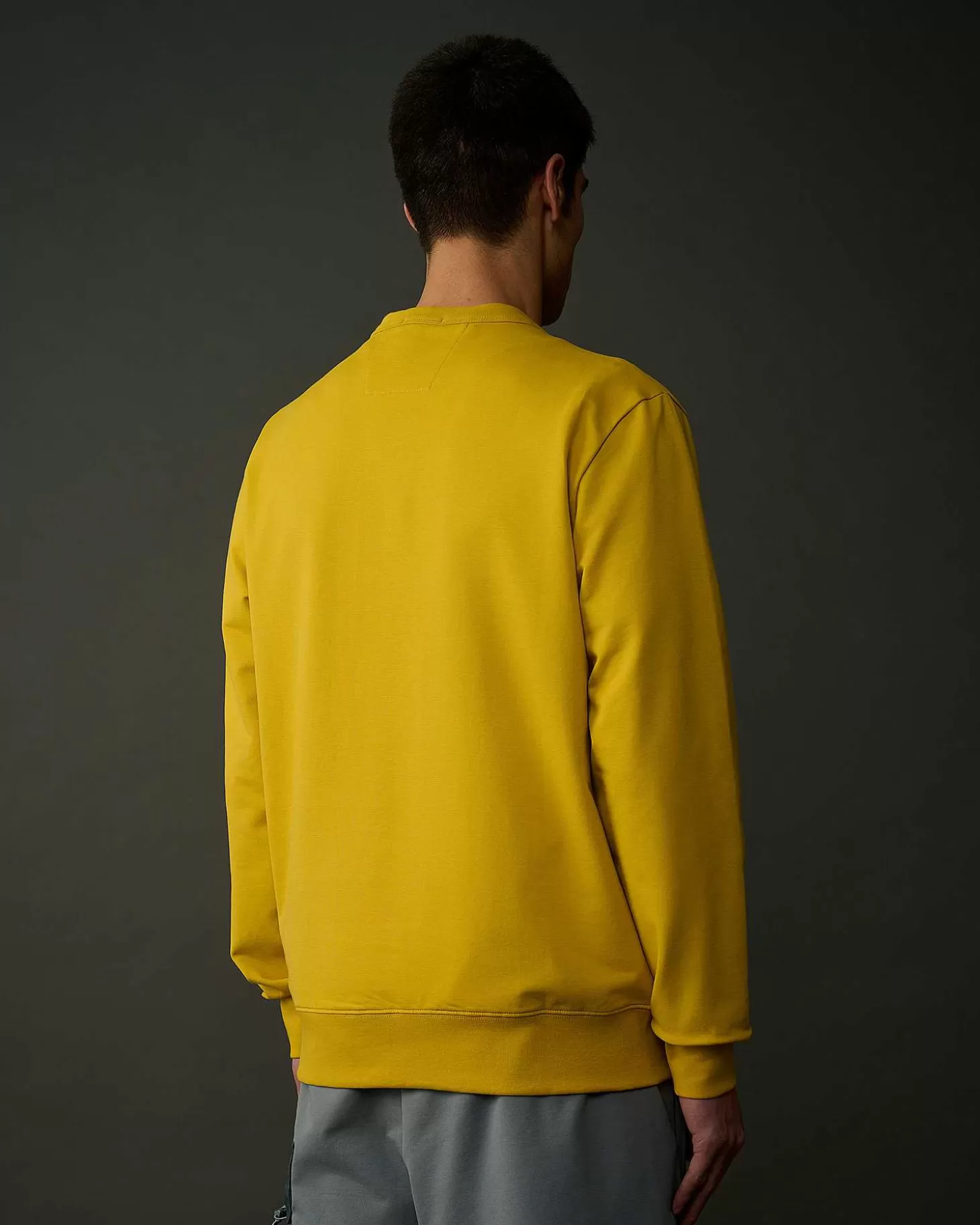 metropolis_series_stretch_fleece_logo_sweatshirt_3-1.webp Homme C.P. Company Metropolis Series^Metropolis Series Stretch Fleece Logo Sweatshirt