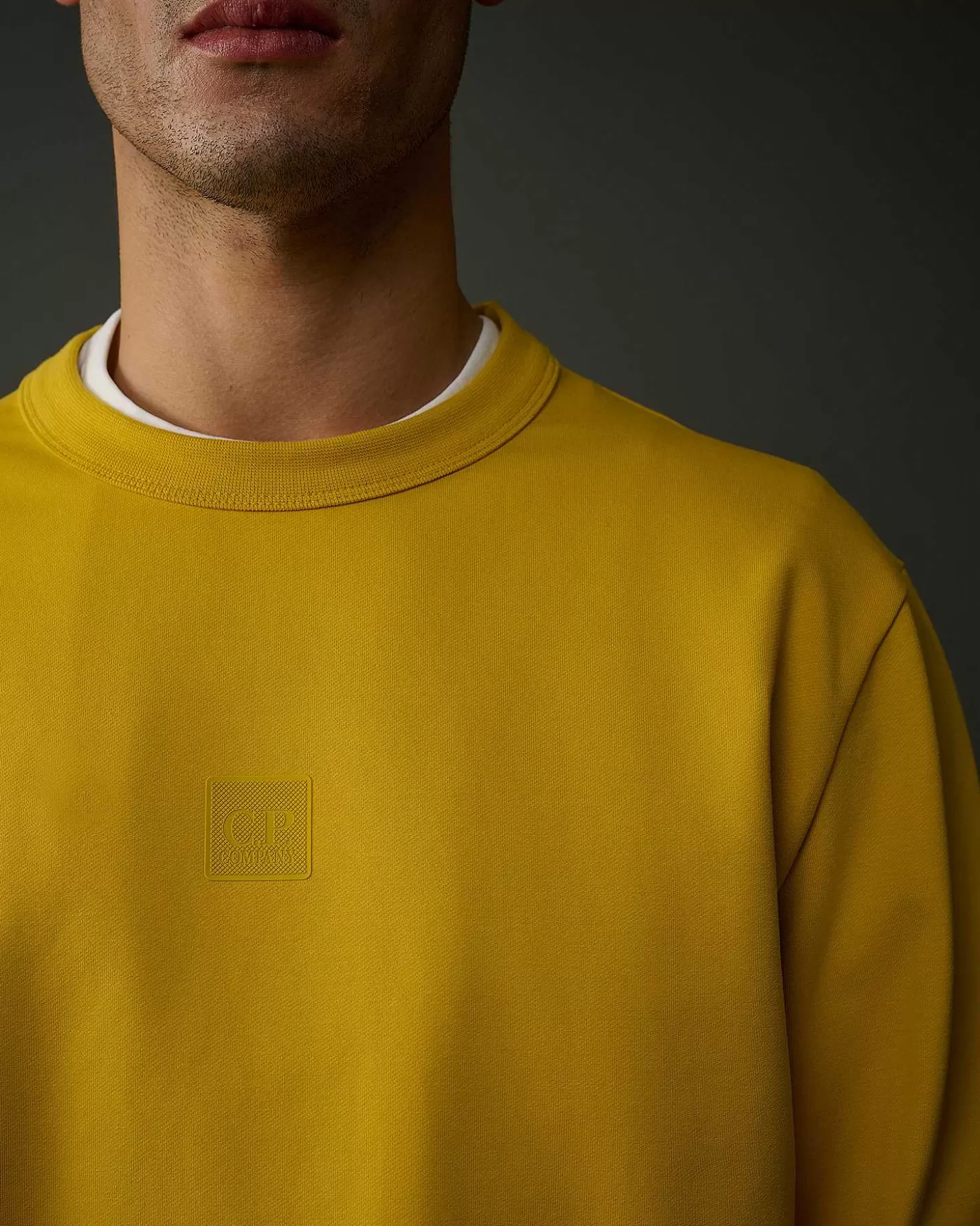 metropolis_series_stretch_fleece_logo_sweatshirt_4-1.webp Homme C.P. Company Metropolis Series^Metropolis Series Stretch Fleece Logo Sweatshirt