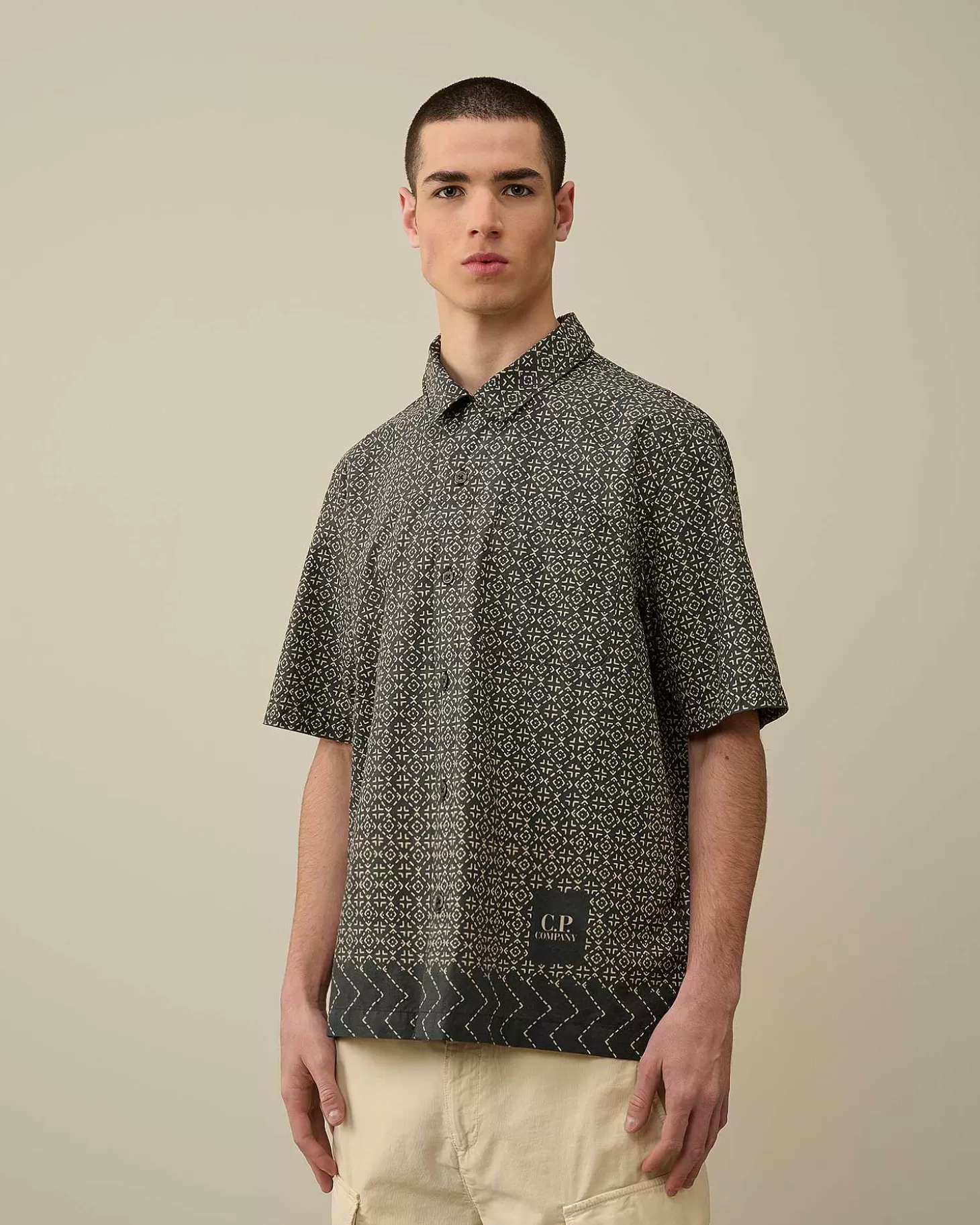 popeline_baja_print_shirt_2.webp Homme C.P. Company Chemises^Popeline Baja Print Shirt