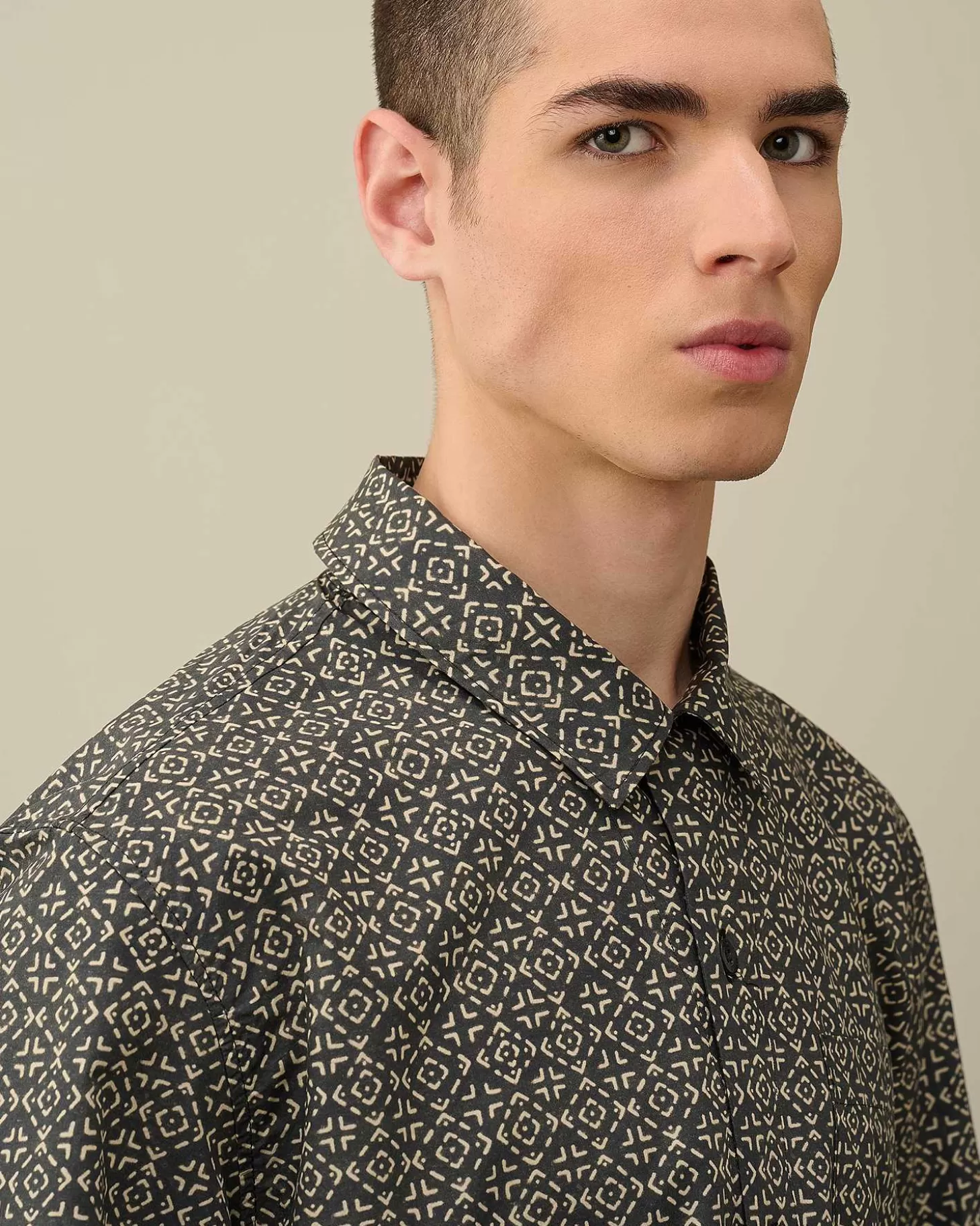 popeline_baja_print_shirt_5.webp Homme C.P. Company Chemises^Popeline Baja Print Shirt