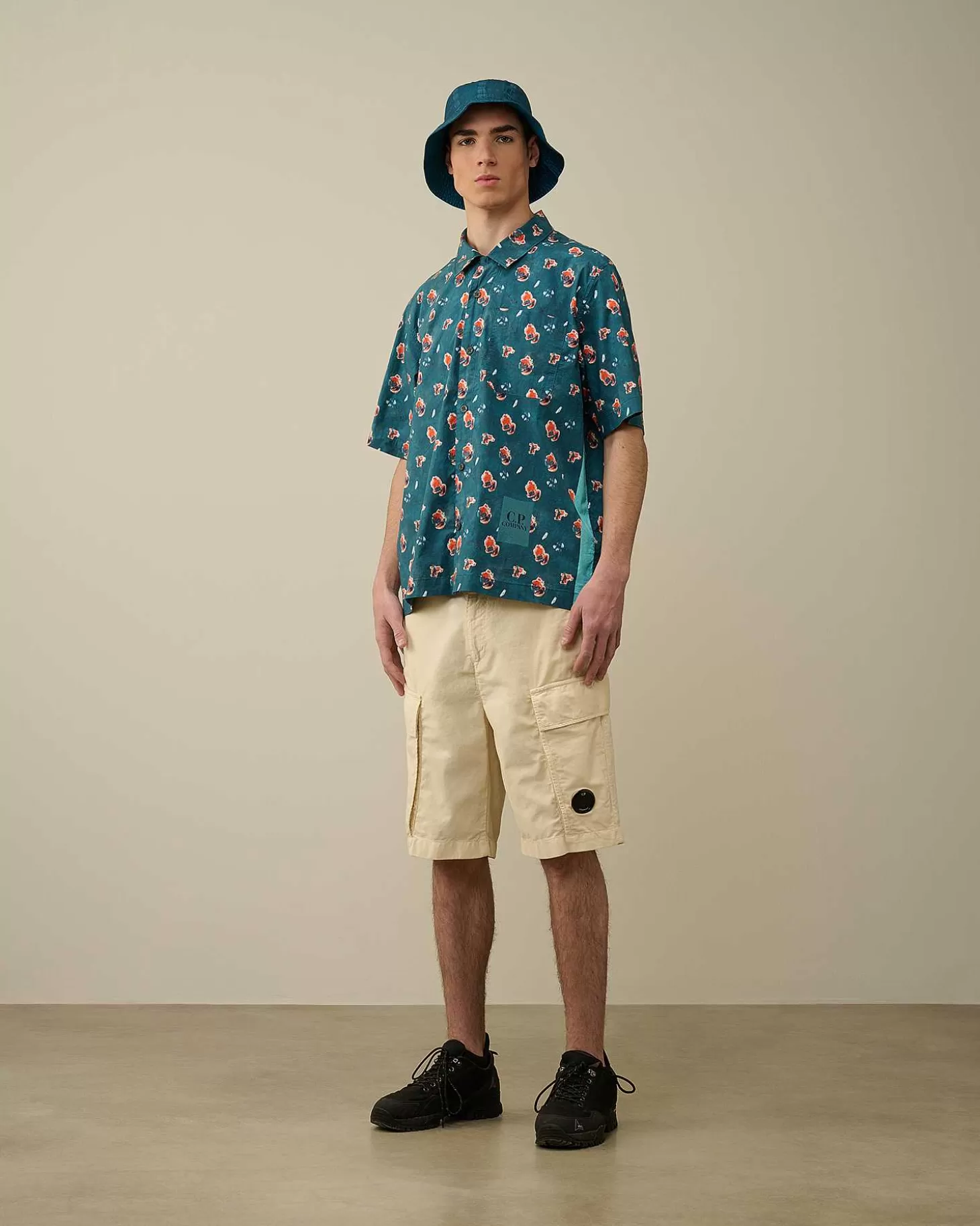 popeline_sponged_print_shirt_6-1.webp Homme C.P. Company Chemises^Popeline Sponged Print Shirt