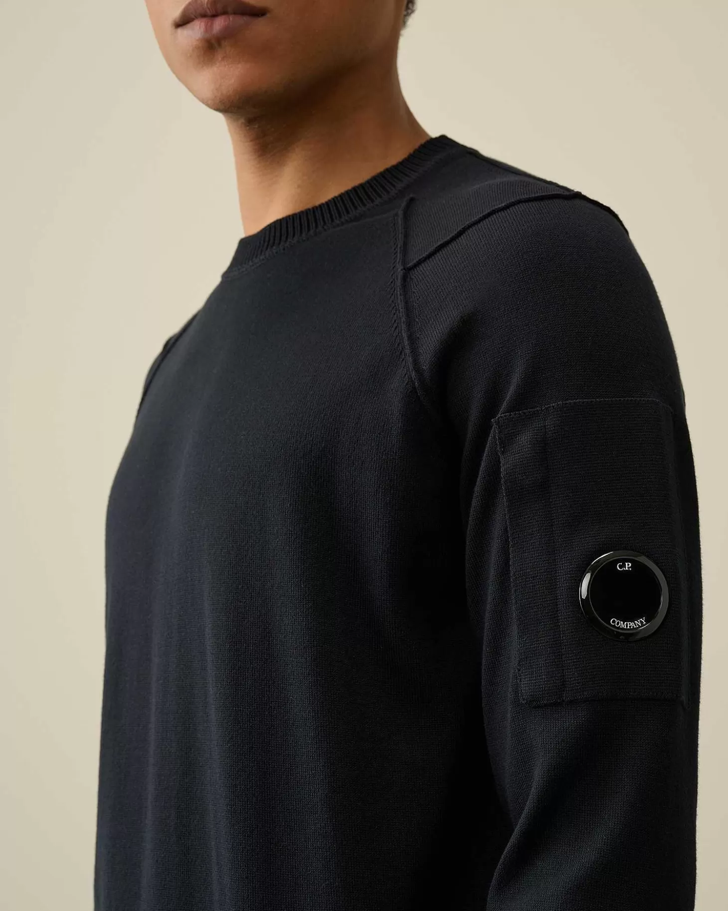 sea_island_lens_knit_4-2.webp Homme C.P. Company Pulls^Sea Island Lens Knit