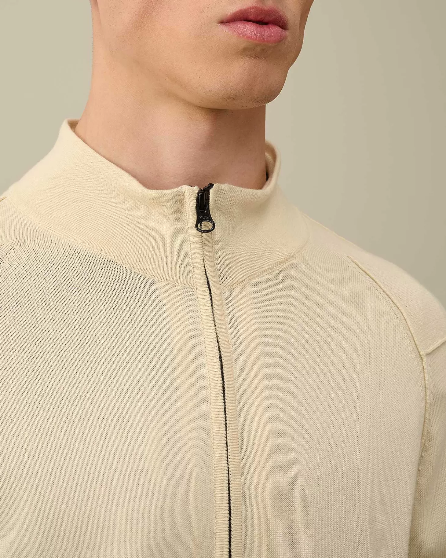 sea_island_zipped_knit_4.webp Homme C.P. Company Pulls^Sea Island Zipped Knit