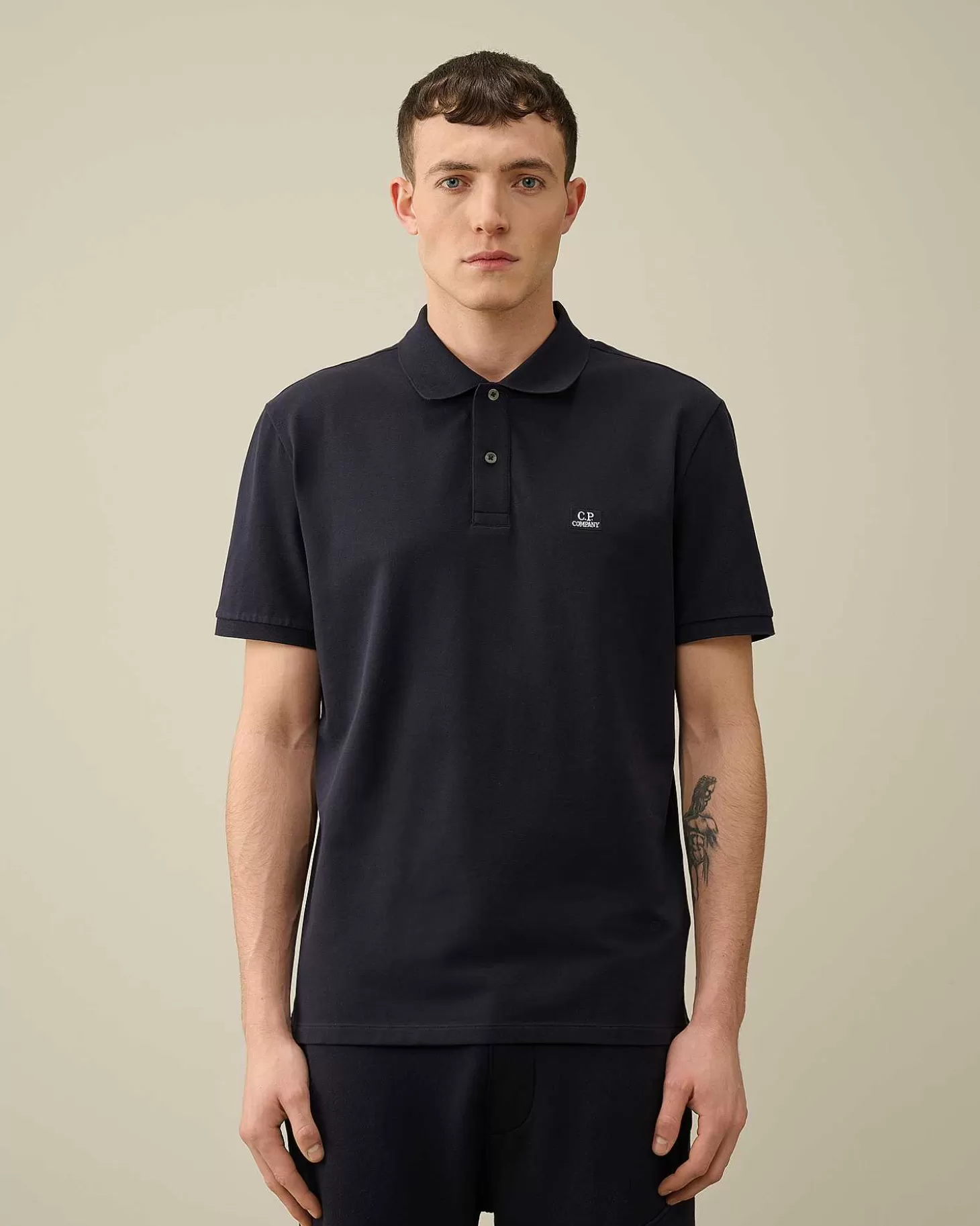 stretch_piquet_regular_polo_shirt_2-4.webp Homme C.P. Company T-Shirts Et Polos^Stretch Piquet Regular Polo Shirt