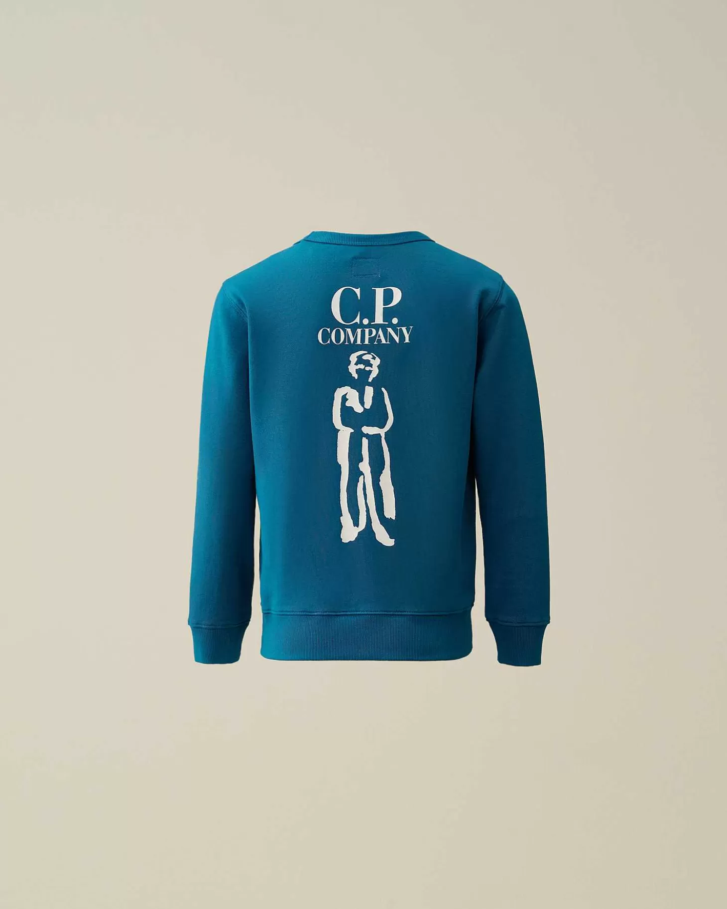 u16_basic_fleece_logo_sweatshirt_3-1.webp Kids C.P. Company Vêtements 4-8 Ans^U16 Basic Fleece Logo Sweatshirt