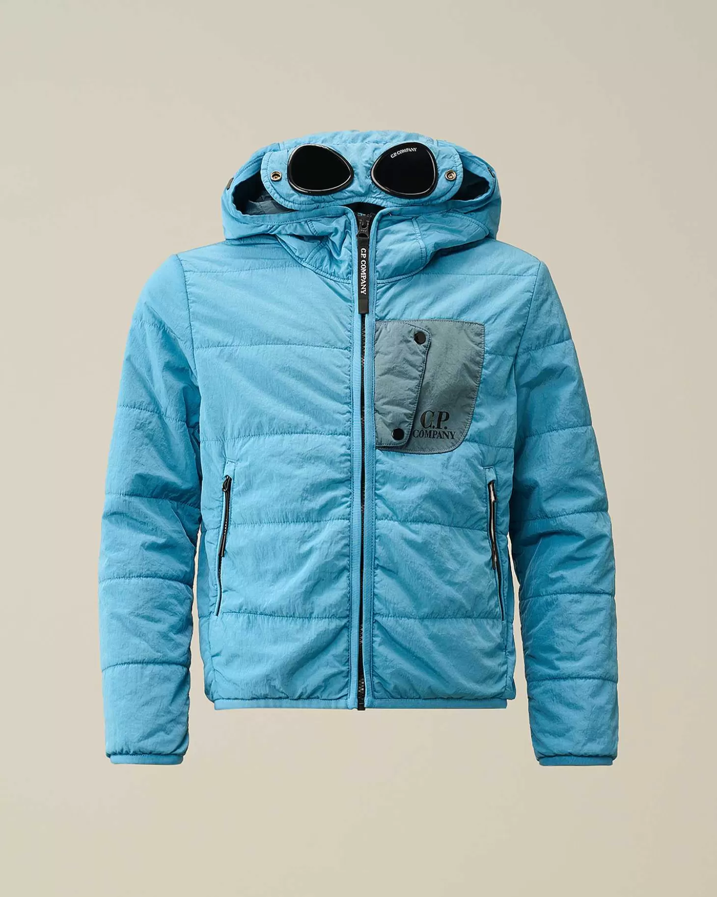 u16_chromer_padded_goggle_jacket_2-1.webp Kids C.P. Company Vêtements 10-14 Ans^U16 Chrome-R Padded Goggle Jacket
