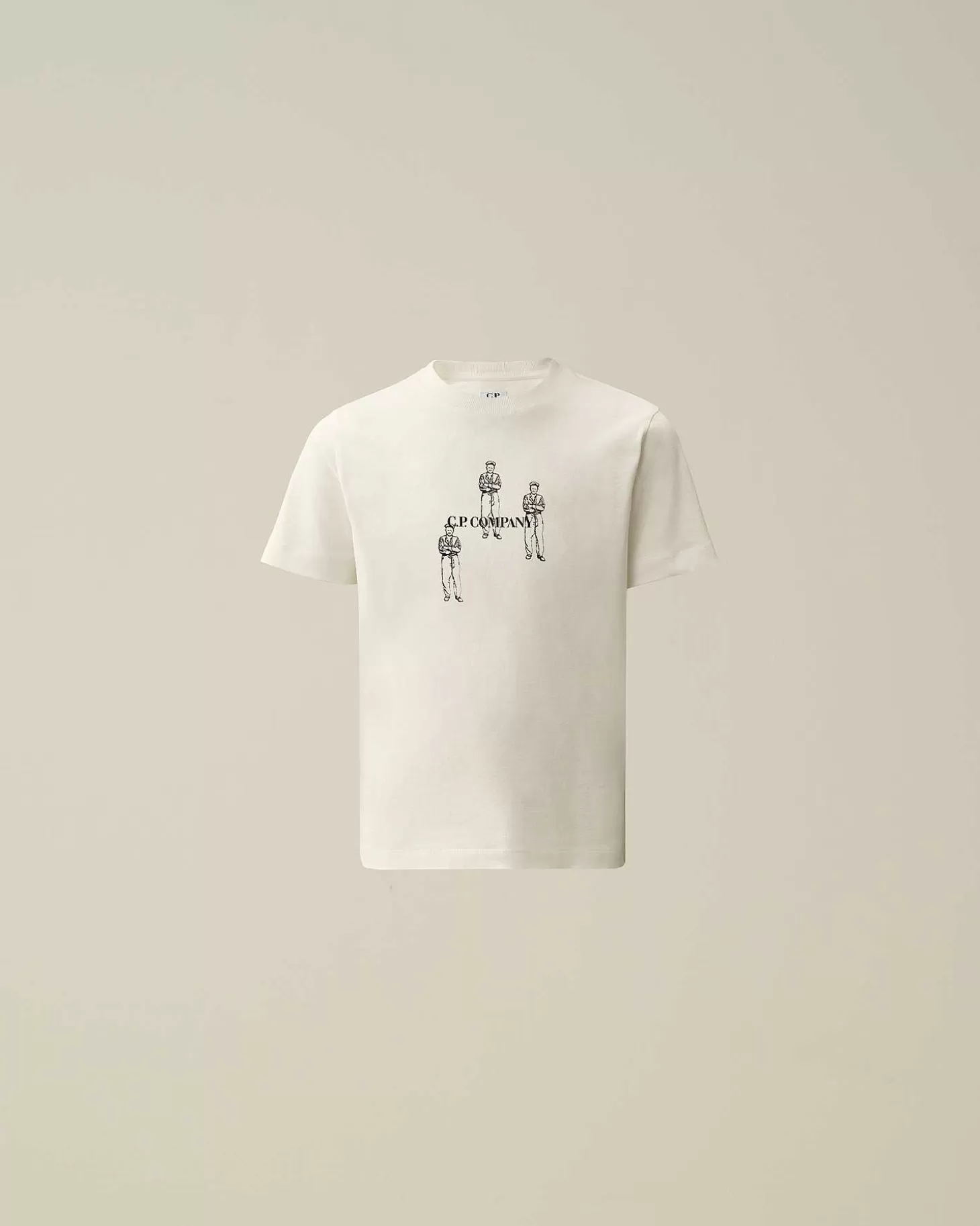 u16_cotton_jersey_301_graphic_tshirt_2.webp Kids C.P. Company Vêtements 2-3 Ans^U16 Cotton Jersey 30/1 Graphic T-Shirt