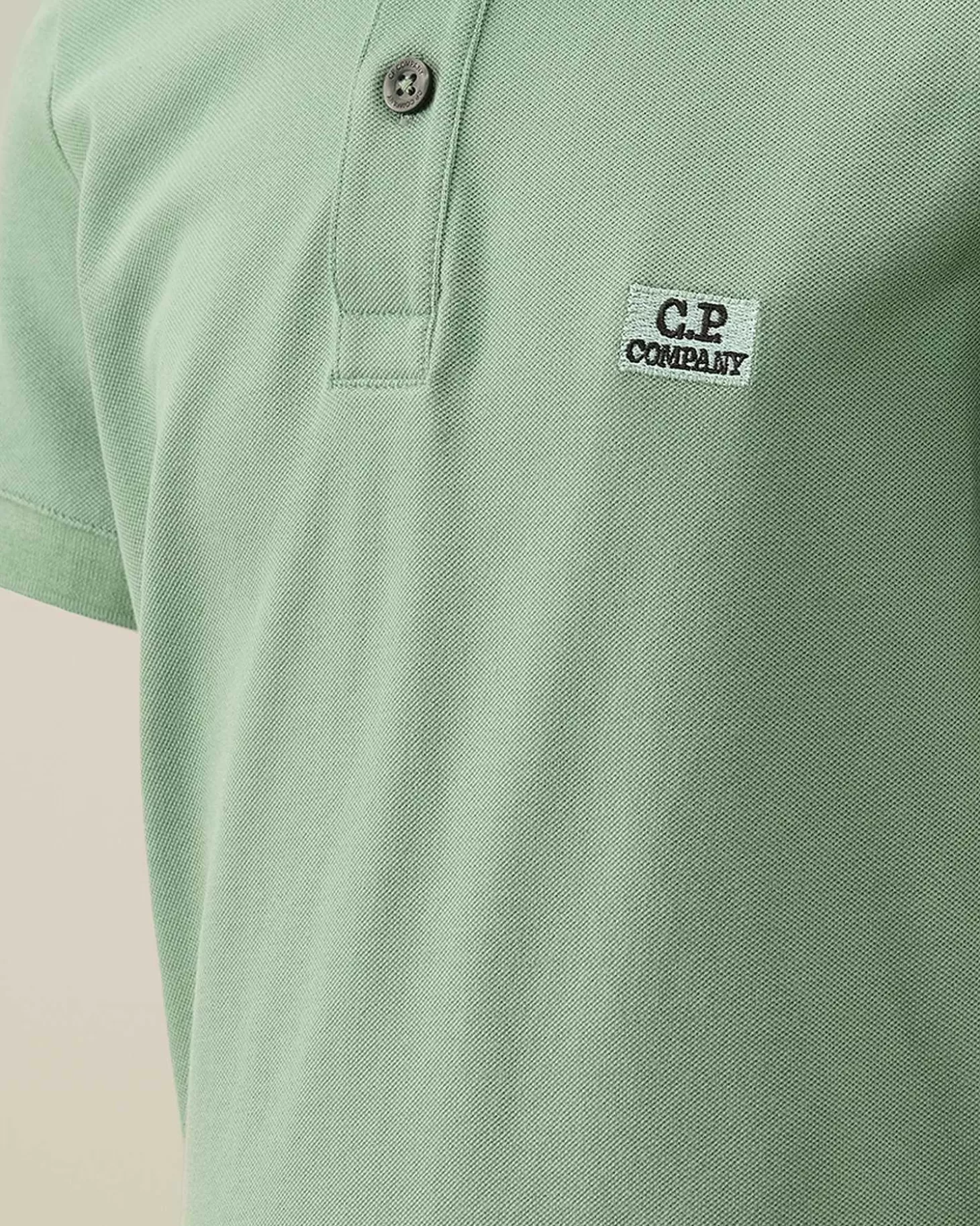 u16_stretch_piquet_logo_striped_collar_polo_shirt_4-3.webp Kids C.P. Company Vêtements 4-8 Ans^U16 Stretch Piquet Logo Striped Collar Polo Shirt